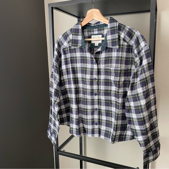 NWT American Eagle Plaid Button Down Shirt - Picture 1 of 4